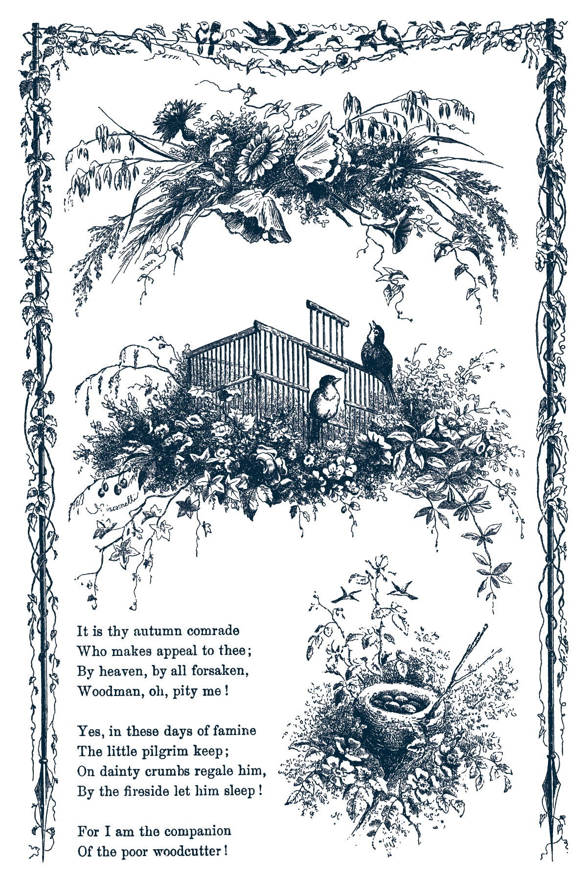 Little Lark IOD Paint Inlay | 8 Pages | 8” x 12” |