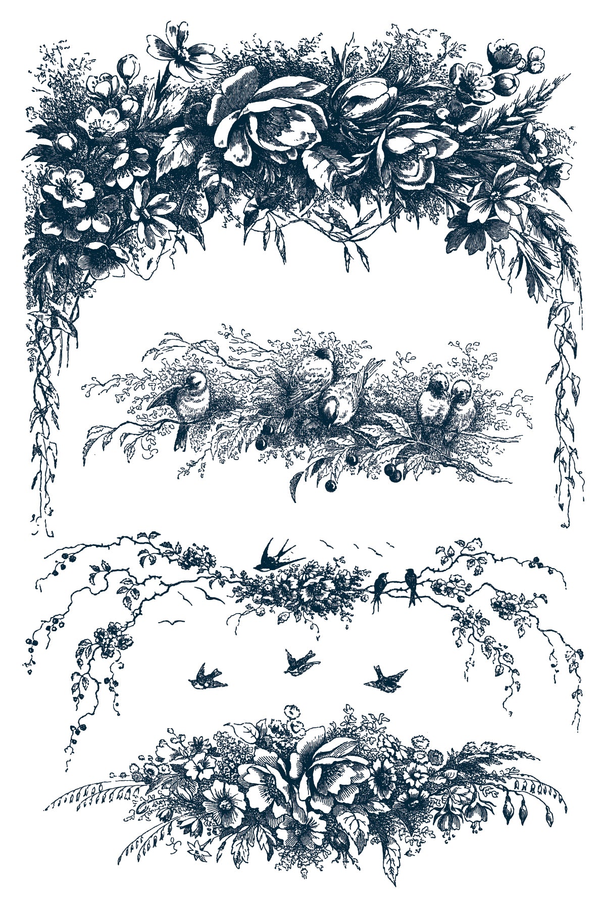 Little Lark IOD Paint Inlay | 8 Pages | 8” x 12” |