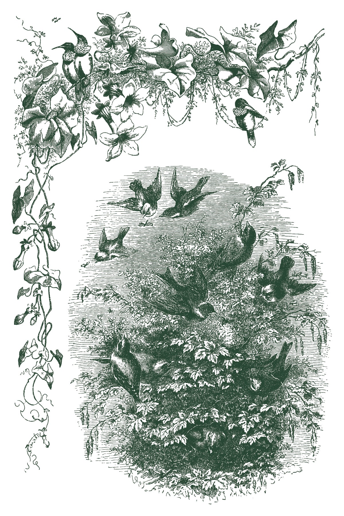 Little Lark IOD Paint Inlay | 8 Pages | 8” x 12” |