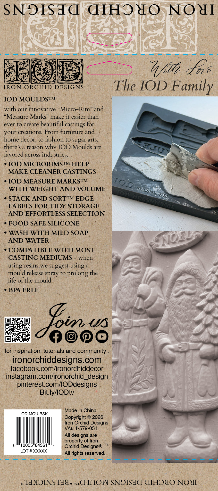 Belsnickel 6x10 IOD Mould™