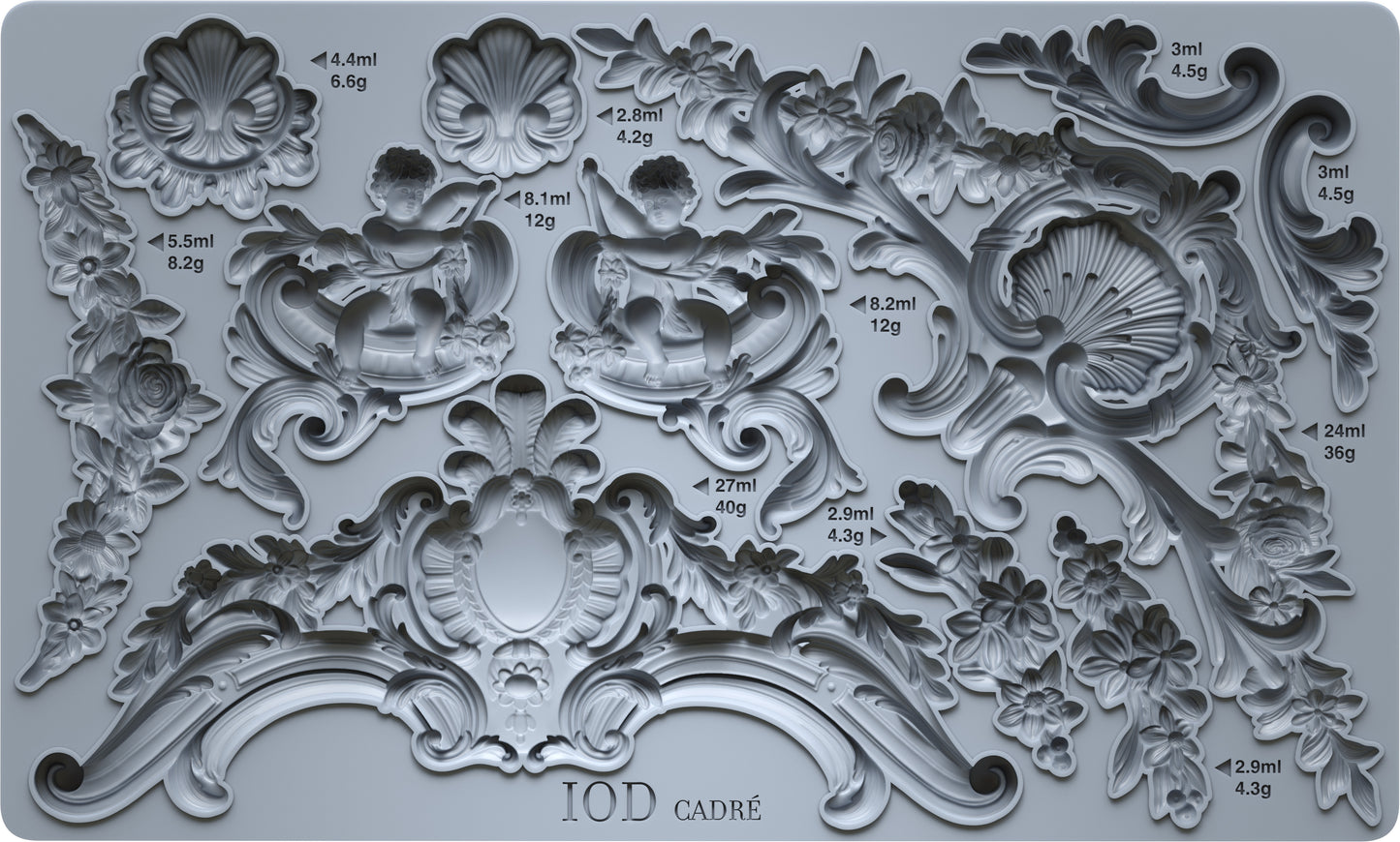 Cadré IOD Mould | 6” x 10”