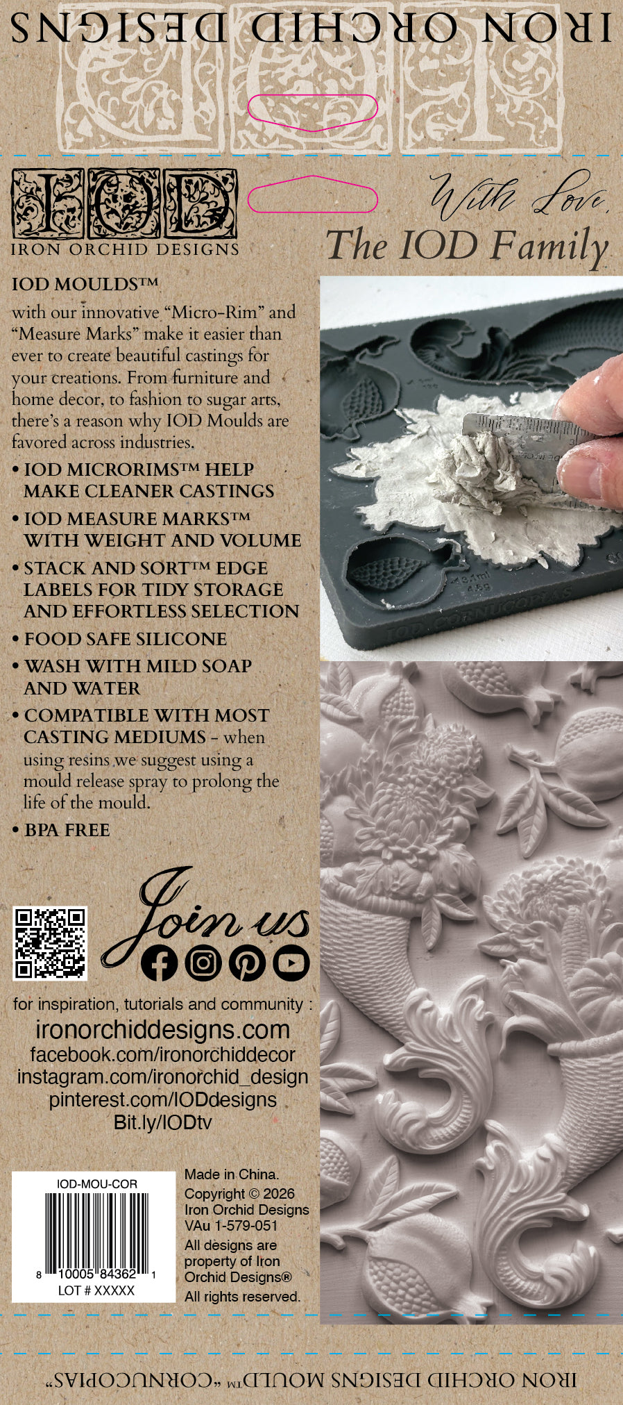 Cornucopias 6x10 IOD Mould™