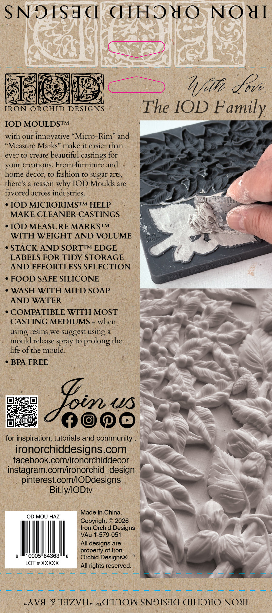 Hazel & Bay 6x10 IOD Mould™