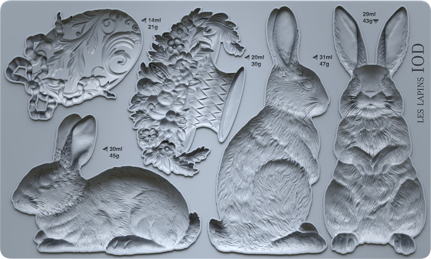 Les Lapins 6x10 IOD Mould™