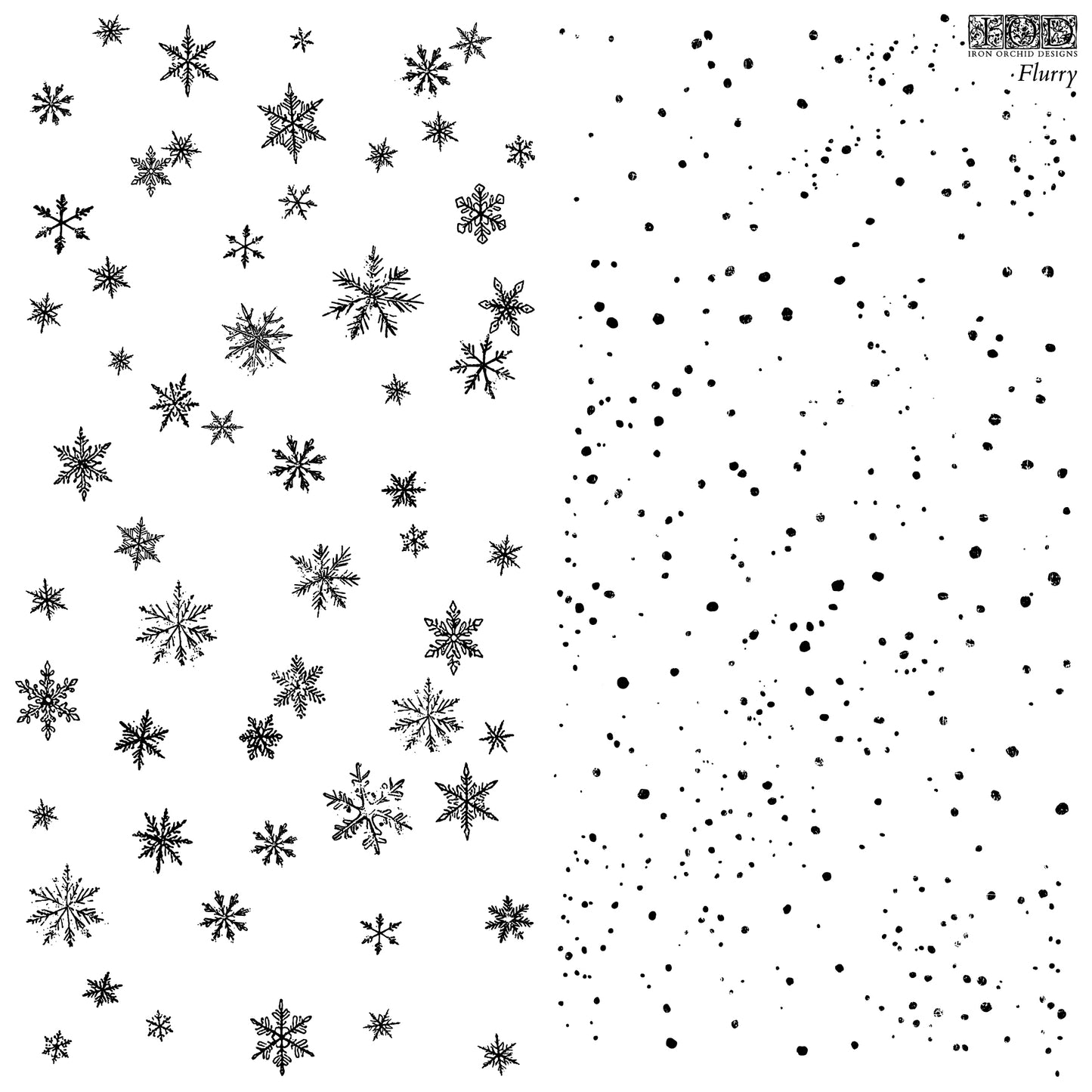 Flurry 12x12 IOD Stamp™