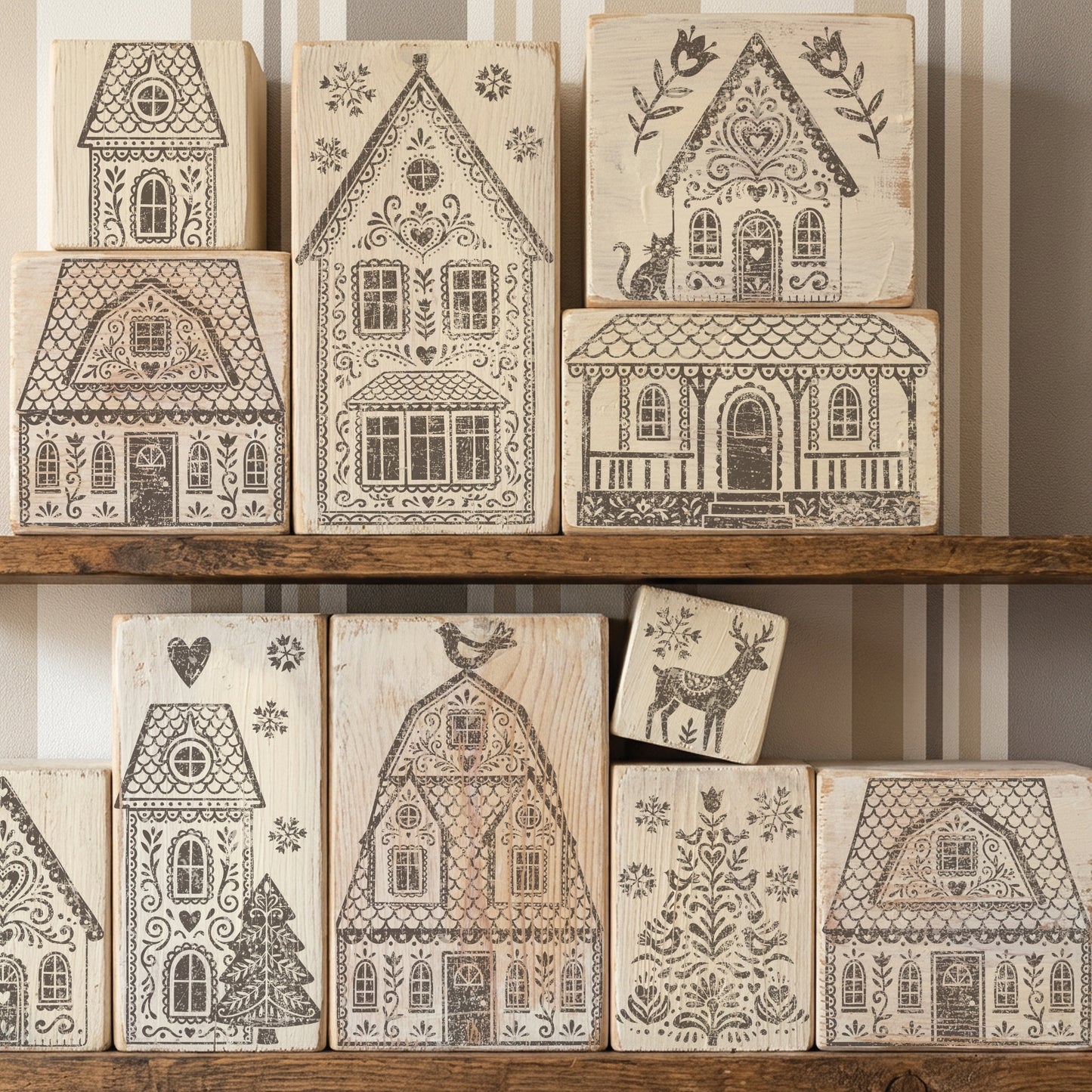 Gingerbread Lane 12x12 IOD Stamp™