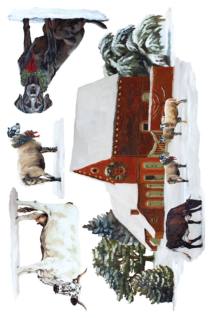A Cotswold Christmas IOD Transfer 8x12 Pad™