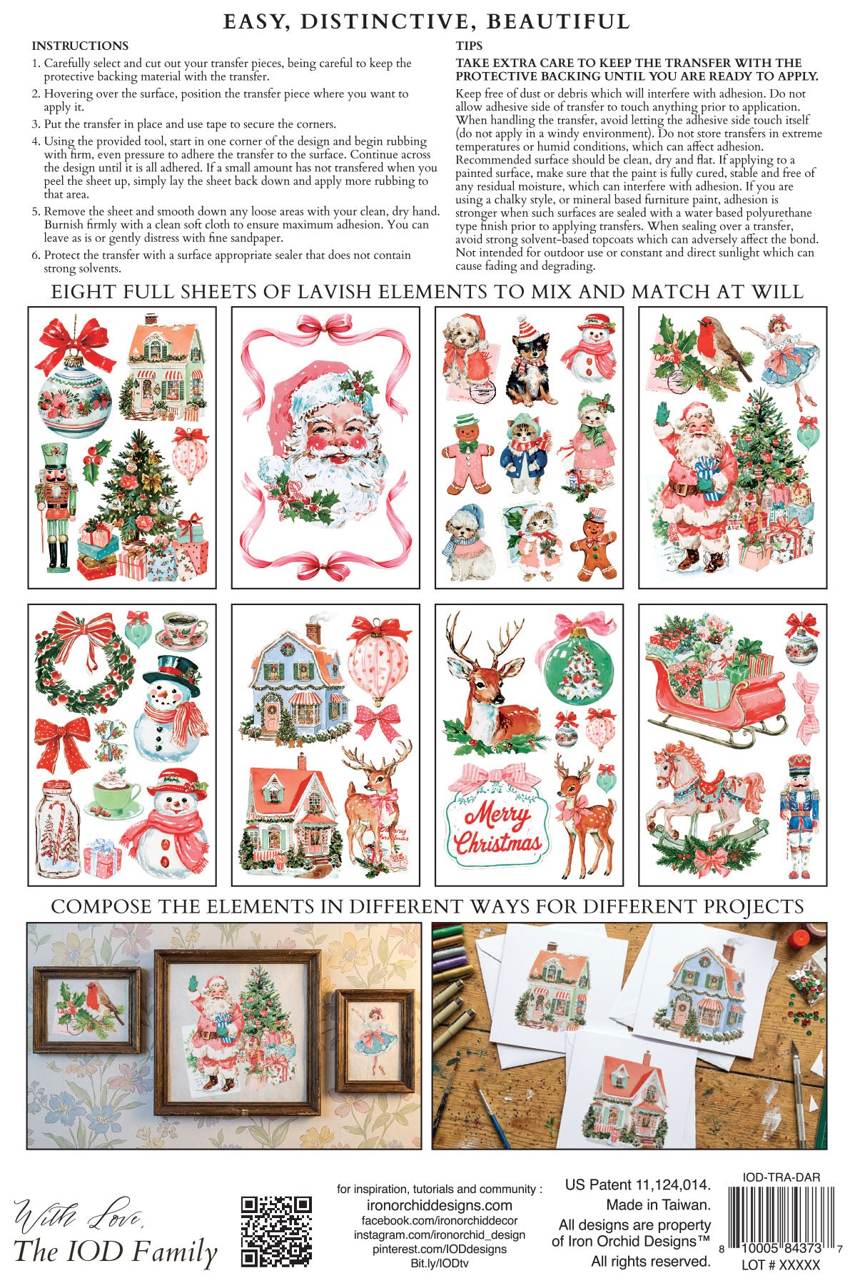 Darling Holiday IOD Transfer 8x12 Pad™