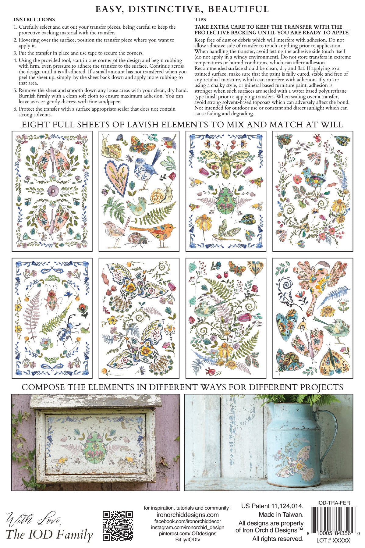 Fern Fables IOD Transfer | 8 Pages | 8” x 12” |