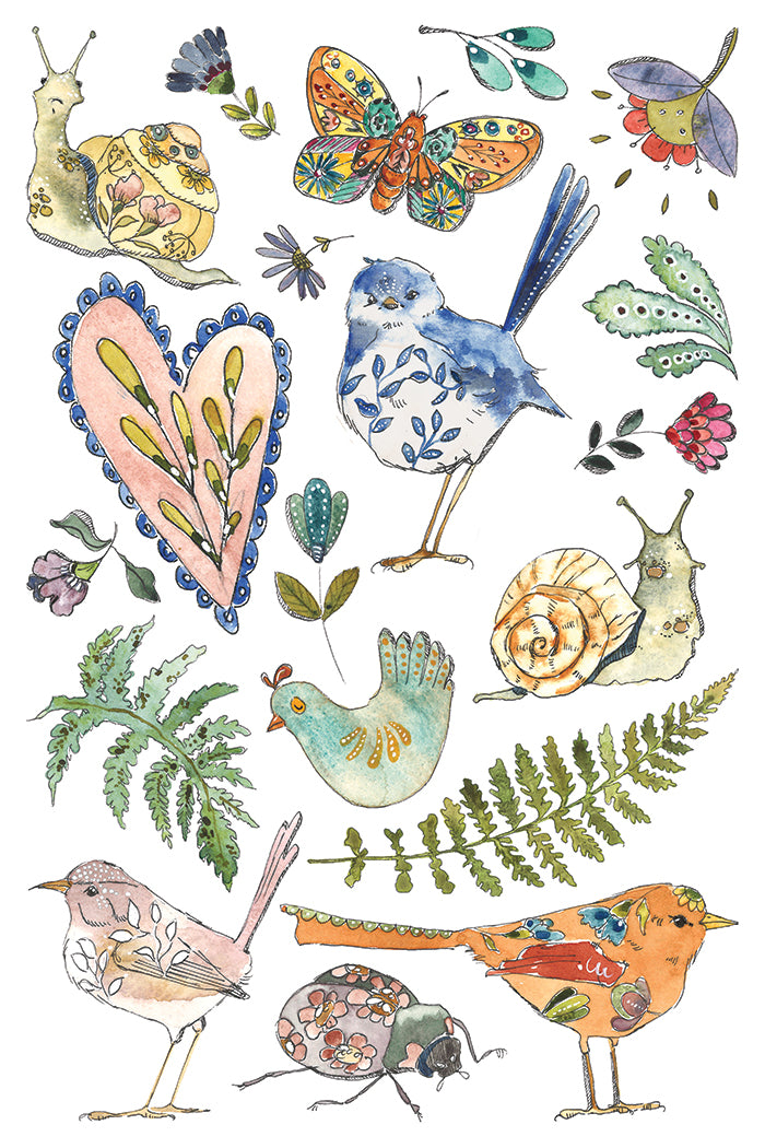 Fern Fables IOD Transfer | 8 Pages | 8” x 12” |