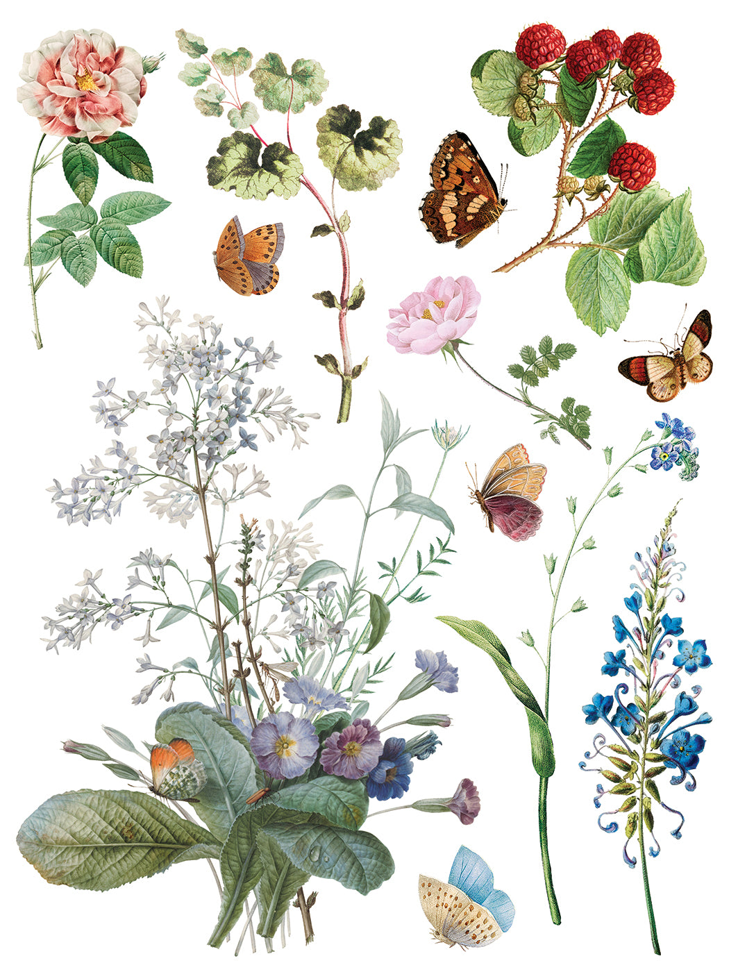 Marché des Fleurs IOD Transfer | 8 Pages | 12” x 16” |