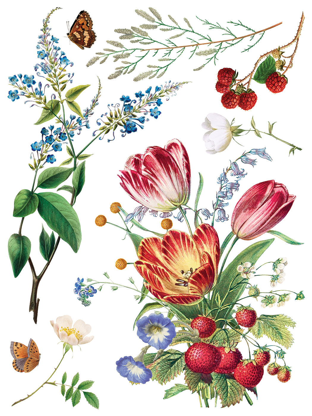 Marché des Fleurs IOD Transfer | 8 Pages | 12” x 16” |