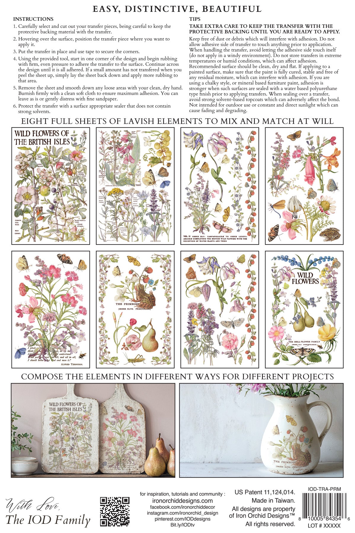 Primrose Isle IOD Transfer | 8 Pages | 8” x 12” |