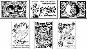 Italian Labels Mini Pack | JRV Stencils