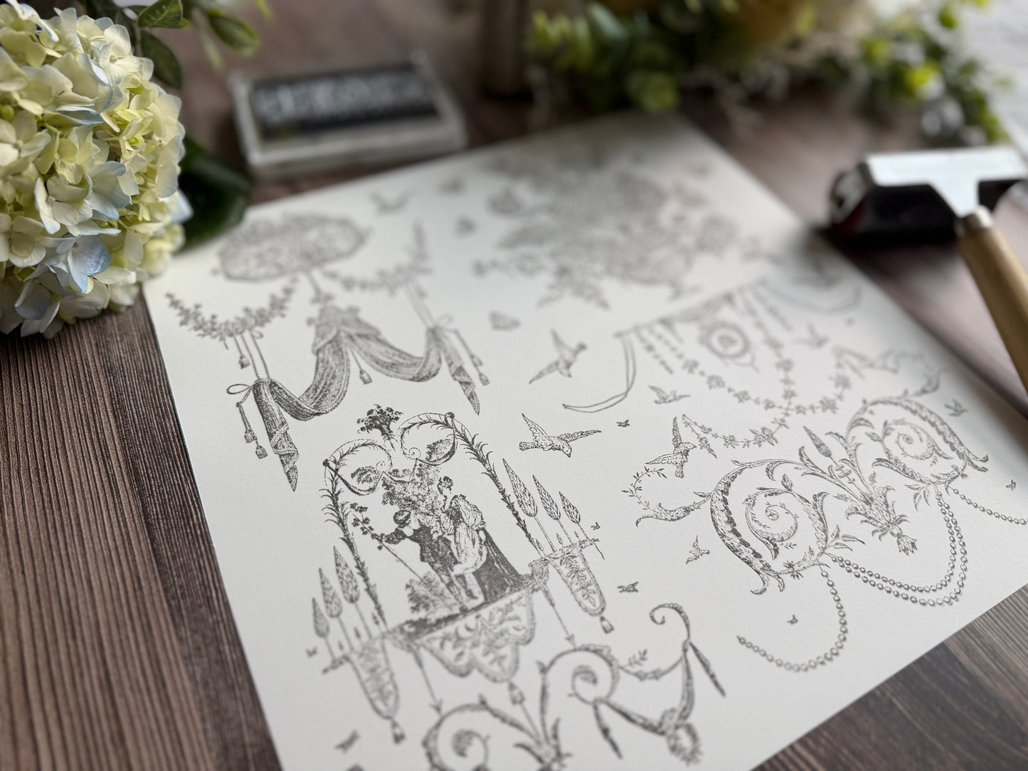Palais des Fleurs 12x12 IOD Stamp™