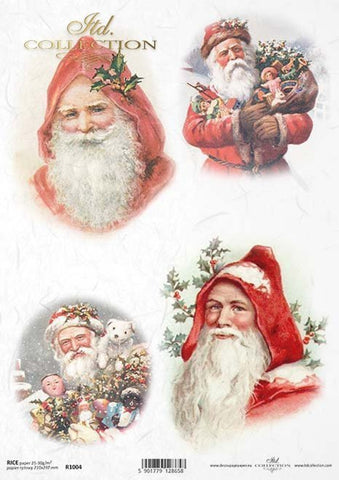 ITD Collection Vintage Santa Ornament