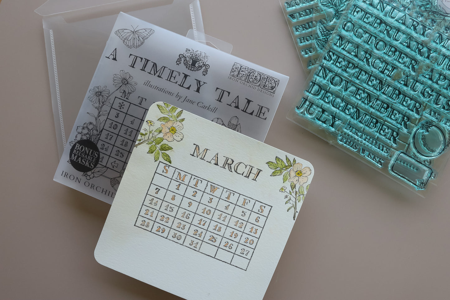 A Timely Tale 6x6 IOD Stamp™