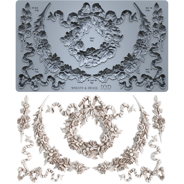 Wreath & Swags 6x10 IOD Mould™