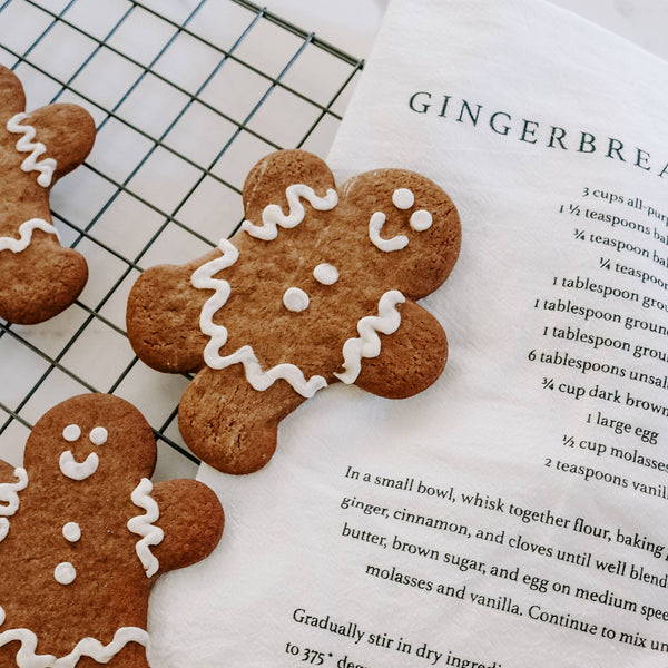 Gingerbread Cookies Tea Towel - Christmas Home Decor & Gifts
