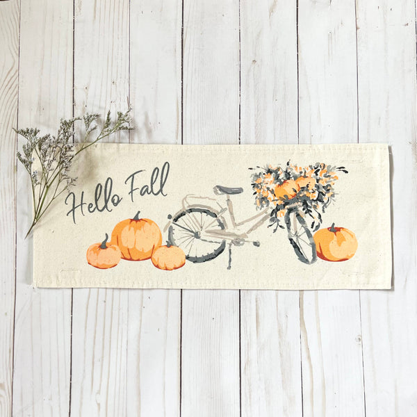 Seasonal Panel: Hello Floral Boho; Autumn VINTAGE FALL BIKE