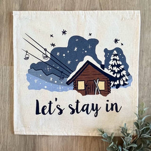 SQUARE Holiday Panel: Winter Christmas Chair Lift SKI LODGE