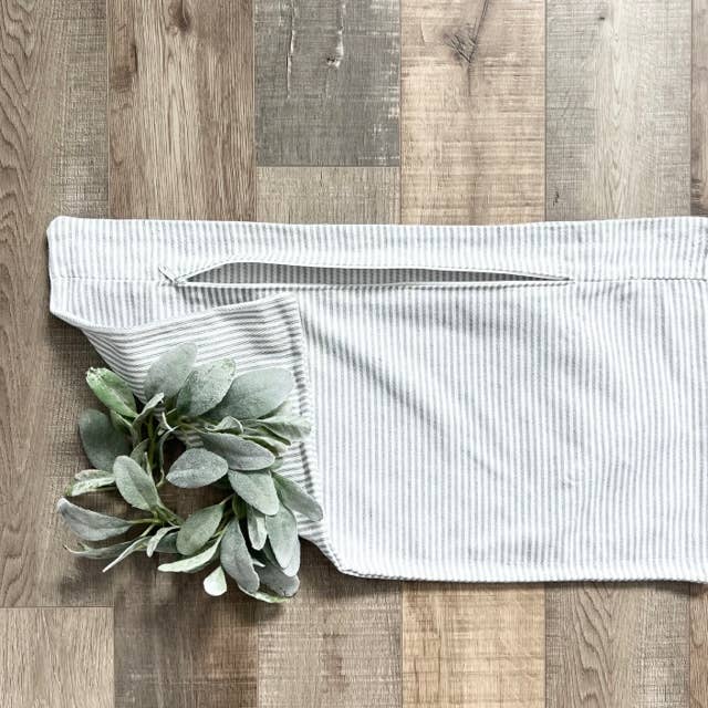 Gray/White Stripes Pillow