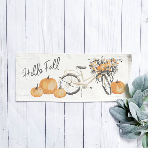 Seasonal Panel: Hello Floral Boho; Autumn VINTAGE FALL BIKE