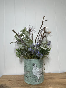 Floral Arrangement w/ Chicken Transfer