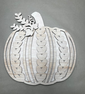 Sweater Pumpkin Door Hanger - Unfinished