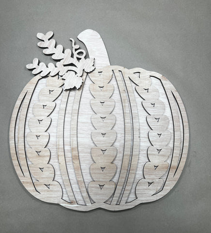Sweater Pumpkin Door Hanger - Unfinished