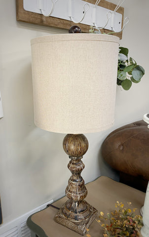 Textured Lamp w/ Shade