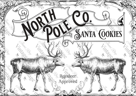 Santa Cookies| NEW JRV Rice Decoupage Paper |