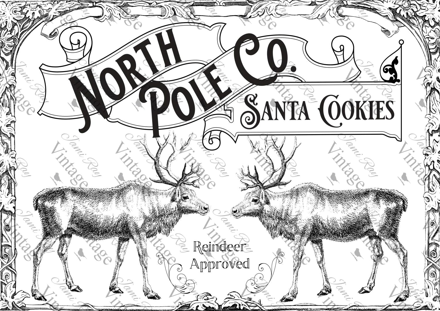 Santa Cookies| NEW JRV Rice Decoupage Paper |