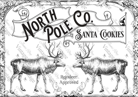 Santa Cookies| NEW JRV Rice Decoupage Paper |