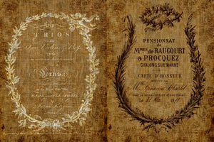 Roycycled Ephemeral Burlap Decoupage Paper