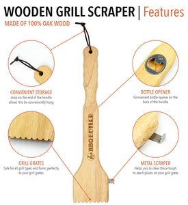 BBQ Butler Wood Grill Scraper