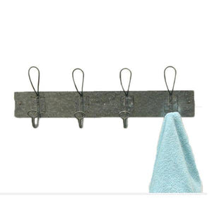 Wall Coat Holder with 4 Hooks