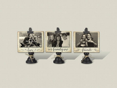 Wood 4X6 Picture Clip, 3 Assorted