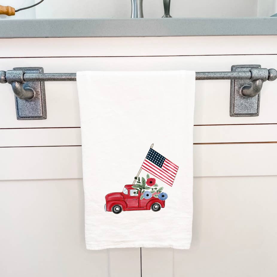 Patriotic Pick-Up - Cotton Tea Towel