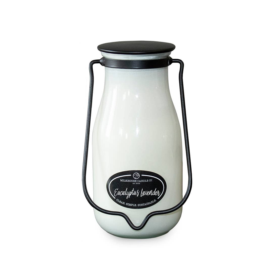 Large Milkbottle 14 oz: Eucalyptus Lavender