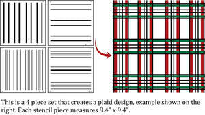 Plaid-Mania | Designs by Vintage Retail Therapy by Mara | JRV Stencil|