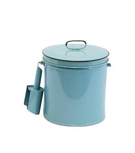 ICE BUCKET WITH PLASTIC LINER AND SCOOP