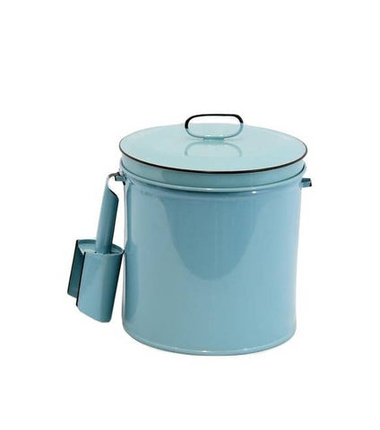 ICE BUCKET WITH PLASTIC LINER AND SCOOP