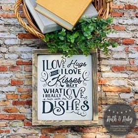 Help With The Dishes Sign