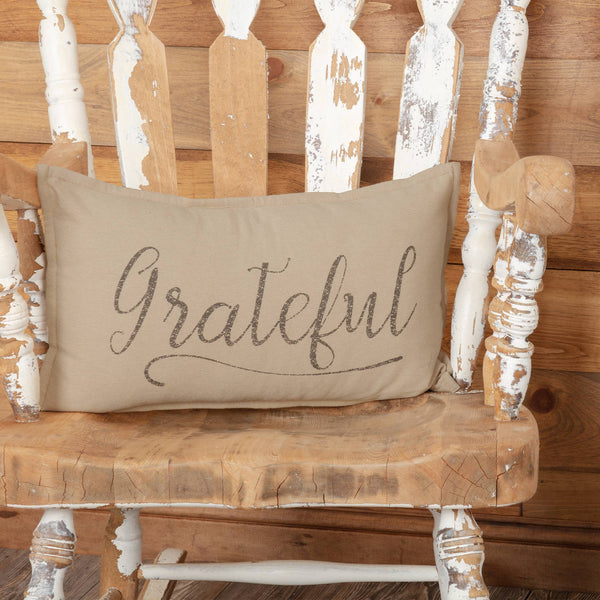Grateful Pillow Cover 20Lx12W