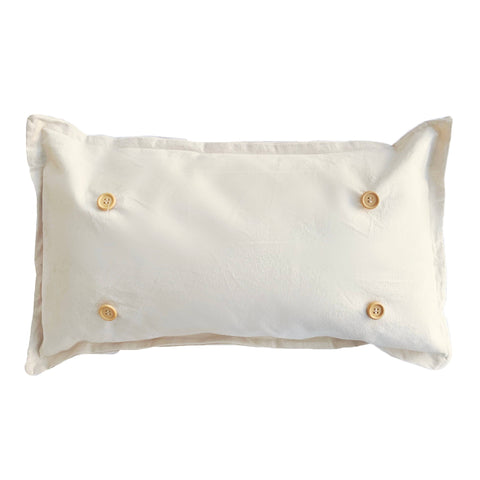Natural Cream Boho Off White Pillow