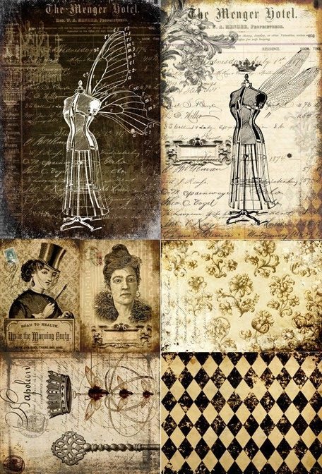 Roycycled Dress Form Project Blocks Decoupage Paper