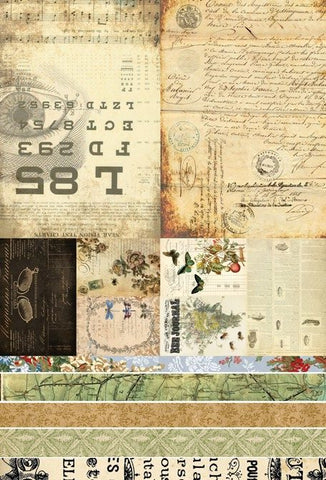 Roycycled Junk Journal Project Blocks Decoupage Paper