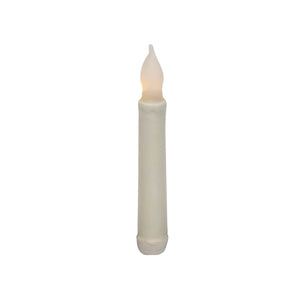 Rustic White Taper, 6 inch