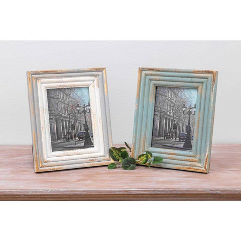 Rustic Two-Toned Frame 2 Ast